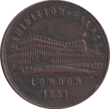 1851 BRIDGNORTH UNOFFICIAL FARTHING TOKEN - OTHER TOKENS - Cambridgeshire Coins