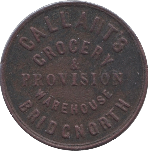 1851 BRIDGNORTH UNOFFICIAL FARTHING TOKEN - OTHER TOKENS - Cambridgeshire Coins