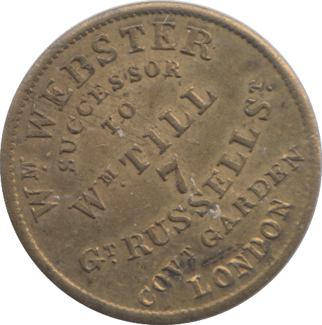 1851 COIN DEALER FARTHING TOKEN - FARTHING TOKEN - Cambridgeshire Coins