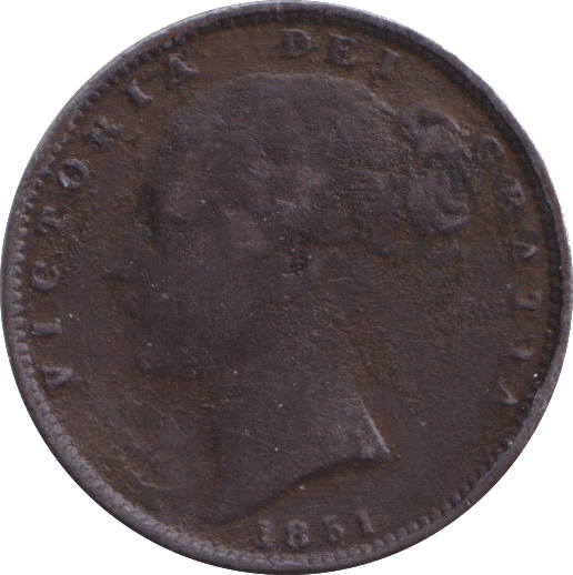 1851 FARTHING ( FINE ) - FARTHING - Cambridgeshire Coins