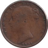 1851 FARTHING ( FINE ) - FARTHING - Cambridgeshire Coins