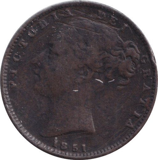 1851 FARTHING ( FINE ) - FARTHING - Cambridgeshire Coins