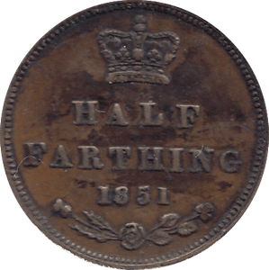 1851 HALF FARTHING ( EF ) - Cambridgeshire Coins