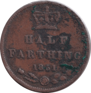 1851 HALF FARTHING ( FINE ) - HALF FARTHING - Cambridgeshire Coins