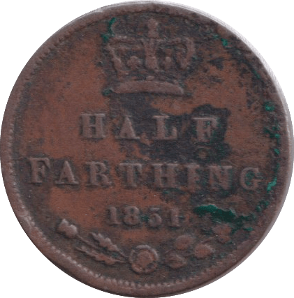 1851 HALF FARTHING ( FINE ) - HALF FARTHING - Cambridgeshire Coins