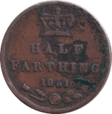 1851 HALF FARTHING ( FINE ) - HALF FARTHING - Cambridgeshire Coins