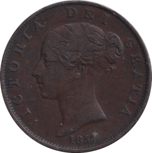 1851 HALF PENNY ( VF ) - HALFPENNY - Cambridgeshire Coins