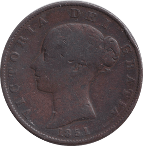 1851 HALFPENNY ( NF ) - HALFPENNY - Cambridgeshire Coins