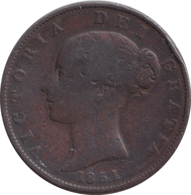 1851 HALFPENNY ( NF ) - HALFPENNY - Cambridgeshire Coins