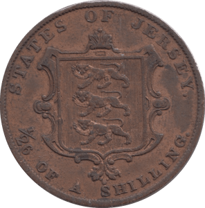 1851 JERSEY 1/26 OF A SHILLING - WORLD COINS - Cambridgeshire Coins