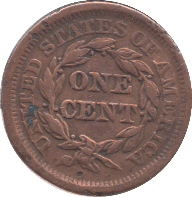 1851 ONE CENT USA - WORLD COINS - Cambridgeshire Coins
