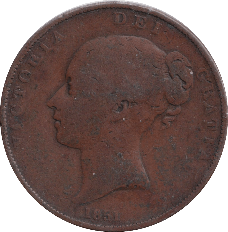 1851 PENNY ( FINE ) - PENNY - Cambridgeshire Coins