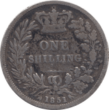 1851 SHILLING ( FAIR ) - Shilling - Cambridgeshire Coins