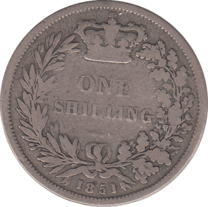 1851 SHILLING ( FINE ) - SHILLING - Cambridgeshire Coins