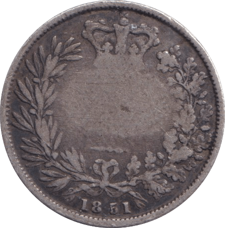 1851 SIXPENCE ( FAIR ) - SIXPENCE - Cambridgeshire Coins