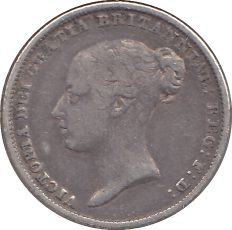 1851 SIXPENCE ( GF ) - SIXPENCE - Cambridgeshire Coins