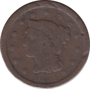 1851 USA ONE CENT - WORLD COINS - Cambridgeshire Coins