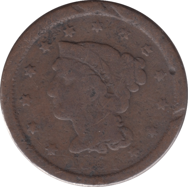 1851 USA ONE CENT - WORLD COINS - Cambridgeshire Coins