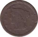 1851 USA ONE CENT - WORLD COINS - Cambridgeshire Coins