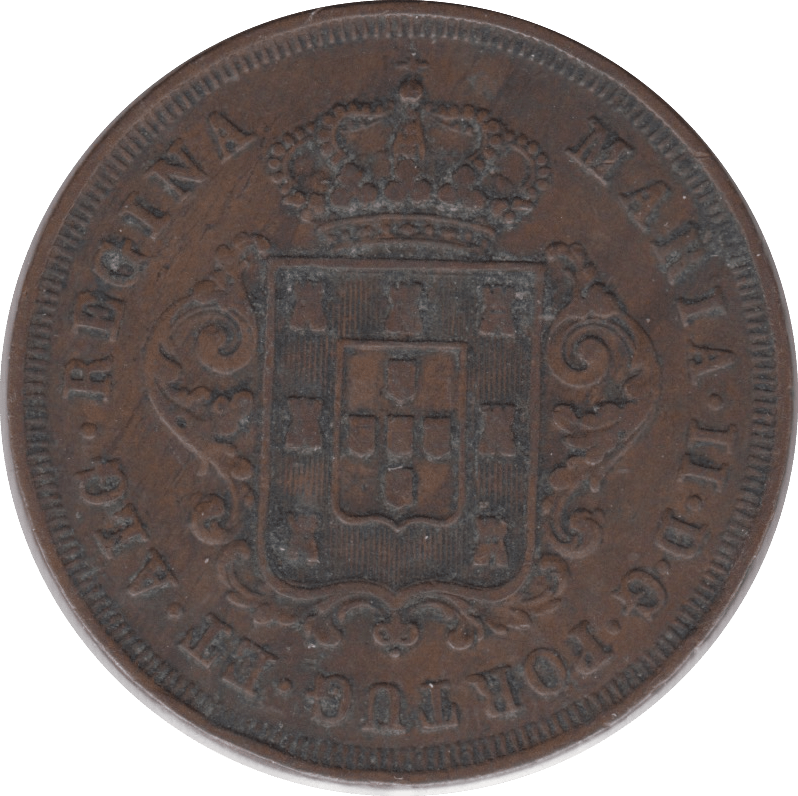 1852 10 REIS PORTUGAL - WORLD COINS - Cambridgeshire Coins
