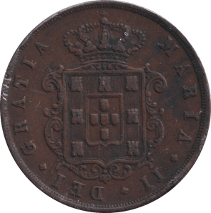 1852 20 REIS PORTUGAL - WORLD COINS - Cambridgeshire Coins