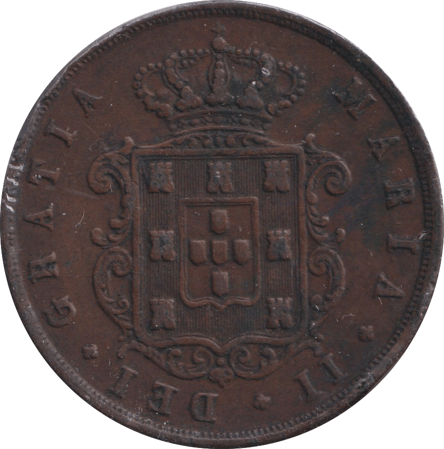 1852 20 REIS PORTUGAL - WORLD COINS - Cambridgeshire Coins