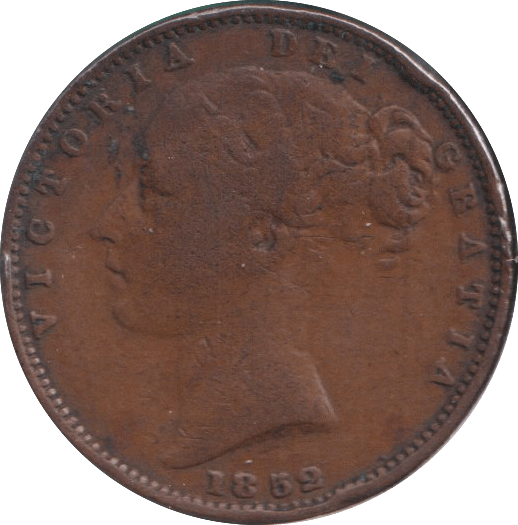 1852 FARTHING ( FINE ) - FARTHING - Cambridgeshire Coins