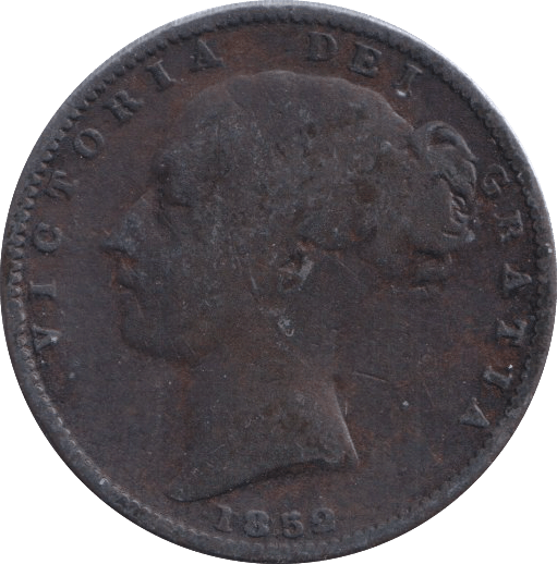 1852 FARTHING ( FINE ) - FARTHING - Cambridgeshire Coins