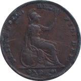 1852 FARTHING ( GVF ) - FARTHING - Cambridgeshire Coins