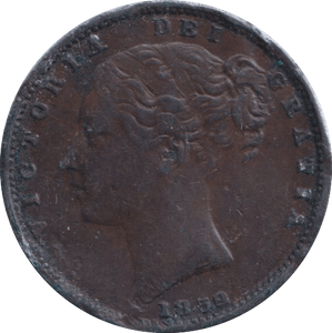 1852 FARTHING ( GVF ) - FARTHING - Cambridgeshire Coins