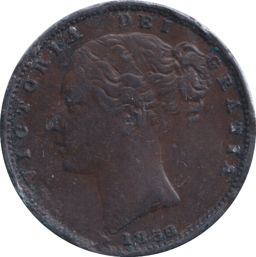 1852 FARTHING ( GVF ) - FARTHING - Cambridgeshire Coins
