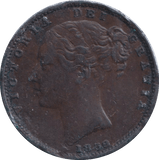1852 FARTHING ( GVF ) - FARTHING - Cambridgeshire Coins