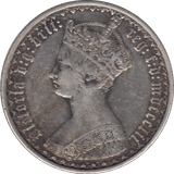 1852 FLORIN ( VF ) - FLORIN - Cambridgeshire Coins