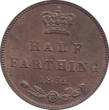1852 HALF FARTHING ( UNC ) - HALF FARTHING - Cambridgeshire Coins