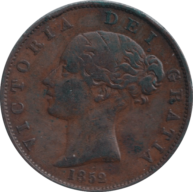 1852 HALFPENNY ( GF ) - HALFPENNY - Cambridgeshire Coins