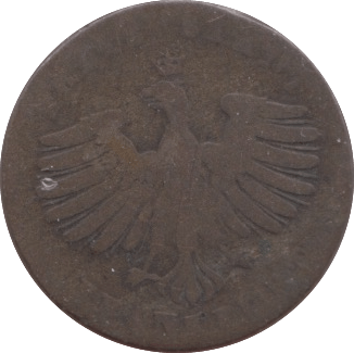 1852 ONE KREUZER GERMANY - WORLD COINS - Cambridgeshire Coins