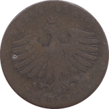 1852 ONE KREUZER GERMANY - WORLD COINS - Cambridgeshire Coins