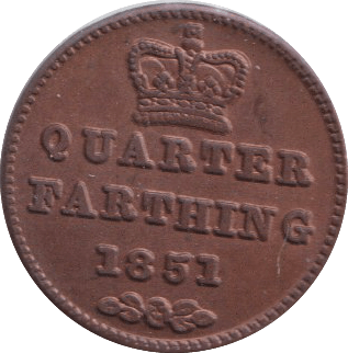 1852 QUARTER FARTHING ( AUNC ) - QUARTER FARTHING - Cambridgeshire Coins