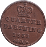 1852 QUARTER FARTHING ( AUNC ) - QUARTER FARTHING - Cambridgeshire Coins