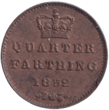 1852 QUARTER FARTHING ( VF ) - HALF FARTHING - Cambridgeshire Coins