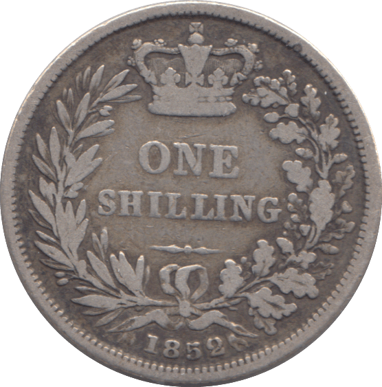 1852 SHILLING ( FINE ) - SHILLING - Cambridgeshire Coins