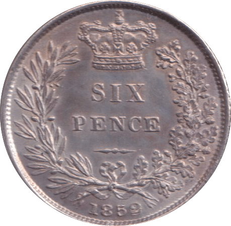 1852 SIXPENCE ( AUNC ) - SIXPENCE - Cambridgeshire Coins