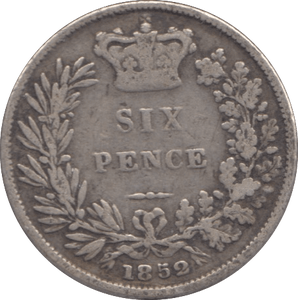 1852 SIXPENCE ( FINE ) - Sixpence - Cambridgeshire Coins
