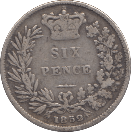 1852 SIXPENCE ( FINE ) - Sixpence - Cambridgeshire Coins