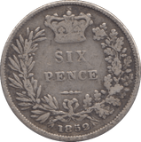 1852 SIXPENCE ( FINE ) - Sixpence - Cambridgeshire Coins