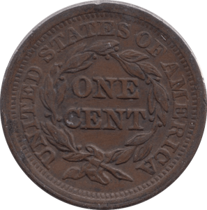 1852 USA ONE CENT - WORLD COINS - Cambridgeshire Coins