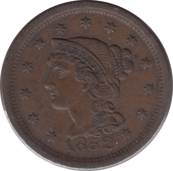 1852 USA ONE CENT - WORLD COINS - Cambridgeshire Coins