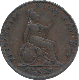 1853 FARTHING ( EF ) - FARTHING - Cambridgeshire Coins