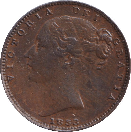 1853 FARTHING ( EF ) - FARTHING - Cambridgeshire Coins