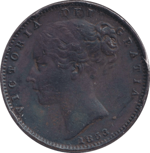 1853 FARTHING F 80 ( GVF ) - FARTHING - Cambridgeshire Coins